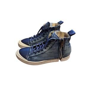 Diesel Vintage Y2k Zip Trainers Blue Denim AvantGarde